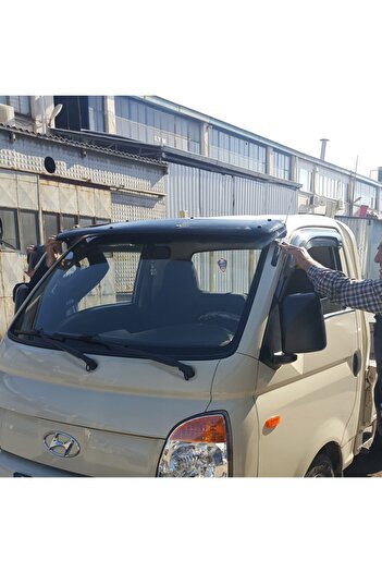 Cappafe Hyundai H100 2004-2012 Model Sunshade and Visor Acrylic Terek - Piano Black
