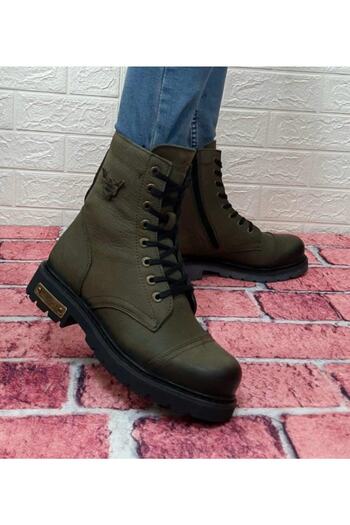Hammer Jack Ανδρικές μπότες 18505 Dock Step Khaki με φερμουάρ πρώτης κατηγορίας από γνήσιο δέρμα ποιότητας