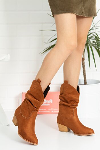 irmona Κοντές μπότες Dallas Luxury Suede Bellows Tokyo Taba