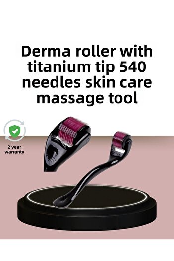 Kazan Hobi Dermaroller titanium 540 needles 1 mm skin renewal and anti aging effect