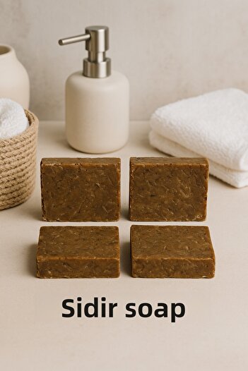 Newleaf 4 Pieces Sidir Soap – Traditional Herbal Arabic Soap for Hair and Skin 110g