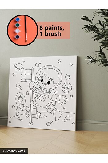 CeSht Canvas Painting Set Includes Brush and Paint