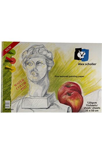 Alex Schoeller Water Color Notebook 120 gr35x50 cm 15 Sheets