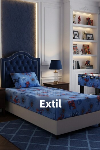 Çt Çeyizci Tekstil Single Fitted Sheet Set + 1 Pillowcase 100X200Cm Spider Pattern