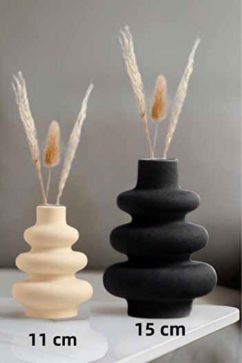 Minima Art Studio 2-Piece Nordic Style Bohemian Vase Pinterest Pampas Vase Decorative Living Room Accessory Table Ornament