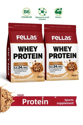 Fellas Whey Protein Powder Cookie Flavor 525g X 2