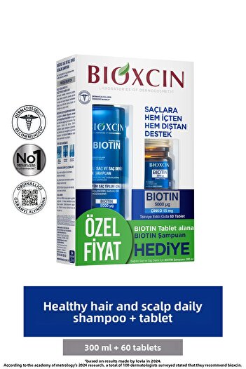 Bioxcin Alana Biotin Shampoo - 5000?g Biotin, 15 mg Zinc, 300 ml