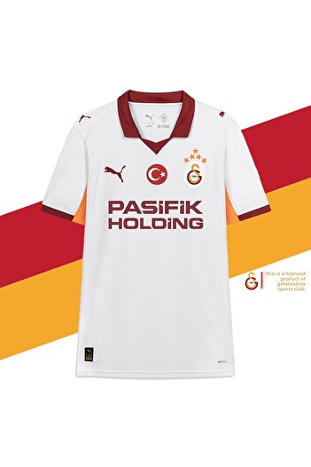 Galatasaray Original Licensed 2024/25 5 Star White Away Fan Jersey Sport Wristband Set