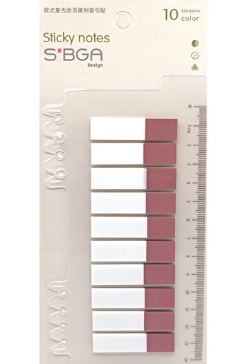 sibga tasarım Transparent Dusty Rose Pink Half Postit Post-It Post It. Book Mark Bookmark Post-It Sticker 200 Sheets