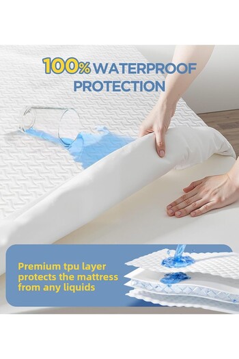 KOZZY HOME Liquid-Proof, 100% Visco, Mattress Sleeping Pad (Medium Soft) 10 cm Height, 2 Pillowcases as a Gift
