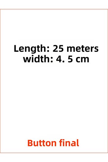 Final Düğme 4.5 cm X 25 Meters White Wide Flat Elastic Band - for Waist, Legs, Hips and Elastic Band