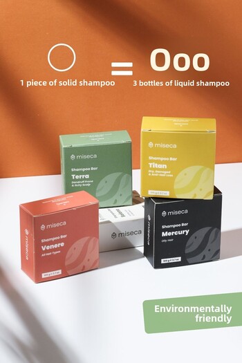 miseca Triple Solid Shampoo Set |   Venus - Titan - Mercury