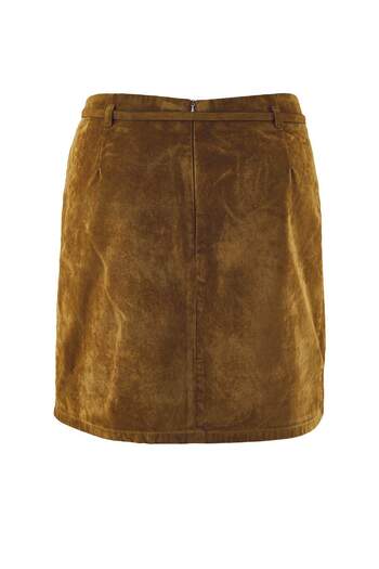 Trendyol Curve Φούστα Camel Denim Plus Size TBBAW26AZ00035