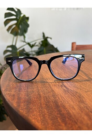 funeyes Miracle Cornered Oval Unisex Blue Light Protection 50 Ekartman Optical Glass Wearable Glasses