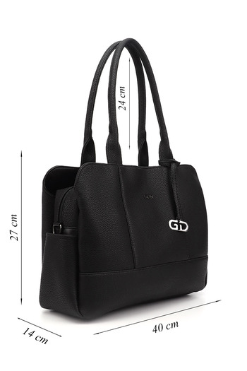 GÖNDERİ(R) Women/Girls Black Long Strap Hand and Shoulder Bag
