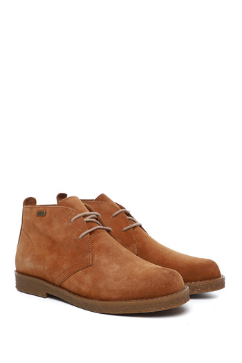 GÖNDERİ(R) Γυναικείες / Κορίτσια Tan Suede Oxford Mold Rubber Sole από γνήσιο δέρμα