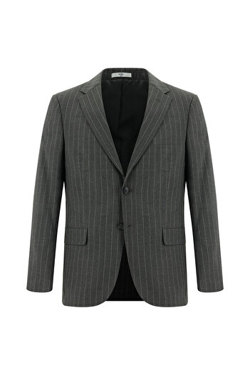 Kiğılı Relaxed Fit Comfortable Cut Classic Striped Suit