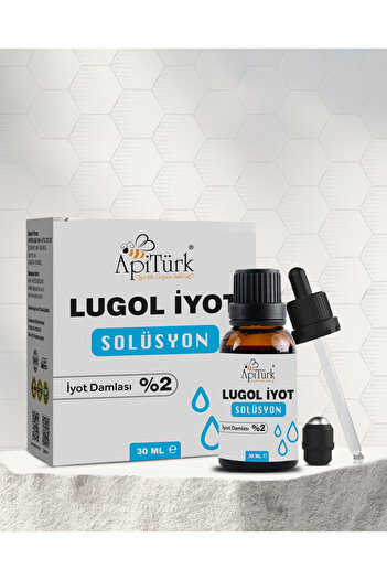 APİTÜRK LUGOL İYOT SOLÜSYON 30ml %2'lik İyot Damlası