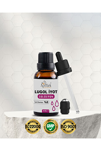 APİTÜRK LUGOL İYOT SOLÜSYON 30ml %5'lik İyot Damlası