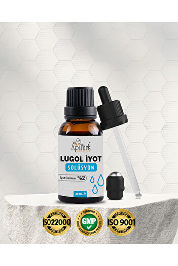 APİTÜRK LUGOL İYOT SOLÜSYON 30ml %2'lik İyot Damlası