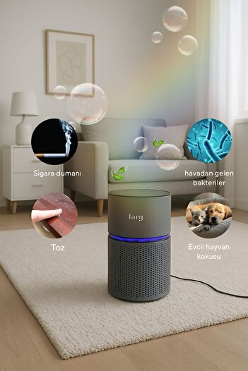 Farg My Air Serisi FG-1016 H13 Hepa Filtreli, 4 Sistem Akıllı Hava Temizleme Cihazı