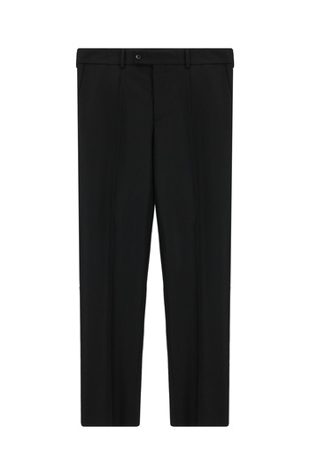 Kiğılı Relaxed Fit Comfortable Cut Wool Pleated Flannel Classic Fabric Trousers