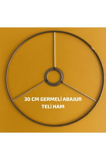 VENON Lampshade Wire 30 cm Cylinder Chandelier Skeleton Raw Single Chandelier Making Macrame Chandelier Create Your Own E-27