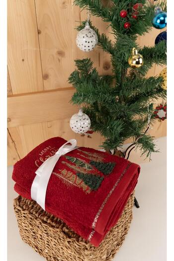 Baveno Cotton 2-Piece Modern & Stylish Design Gift Towel Set