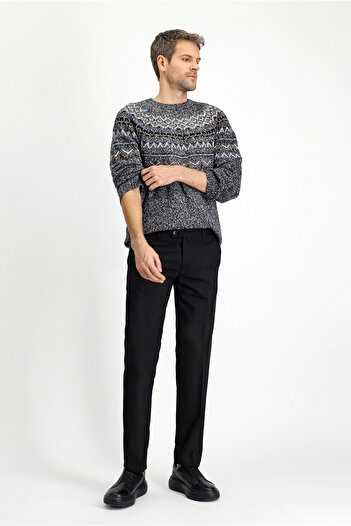 Kiğılı Relaxed Fit Comfortable Cut Wool Classic Fabric Trousers