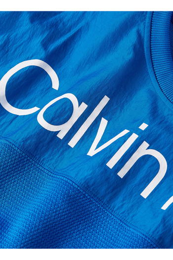 Calvin Klein 00GMS4W338CGN-PW - Pulover pentru bărbați, albastru, cu gât rotund, model normal