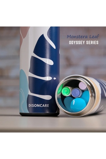 DISONCARE Portable Insulin Thermos, Capacity 2-3 Pens, ODYSSEY COMPACT, Monstera Leaf