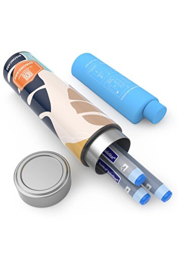 DISONCARE Portable Insulin Thermos, Capacity 2-3 Pens, ODYSSEY COMPACT, Monstera Leaf