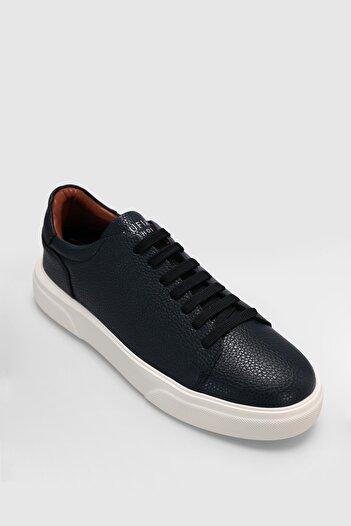 Lufian Tommy Deri Sneaker Lacivert