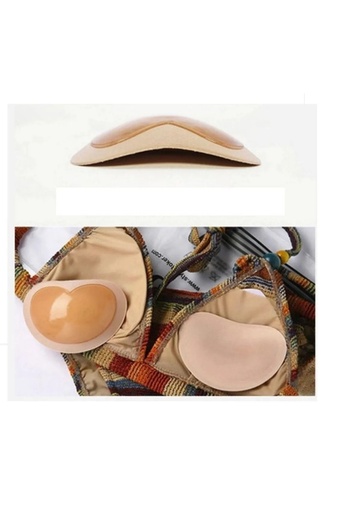 Vien Sutien adeziv Push Up pentru ascunderea mameloanelor, culoarea pielii, 1 pereche