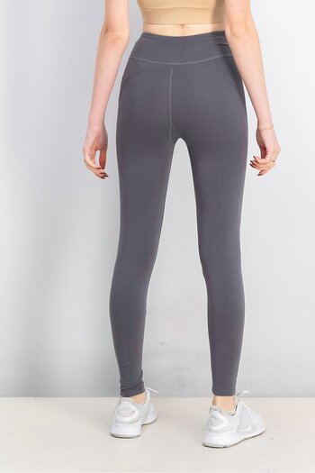 HIIT Women Sportswear Fit Brand Logo Training Leggings, Grey