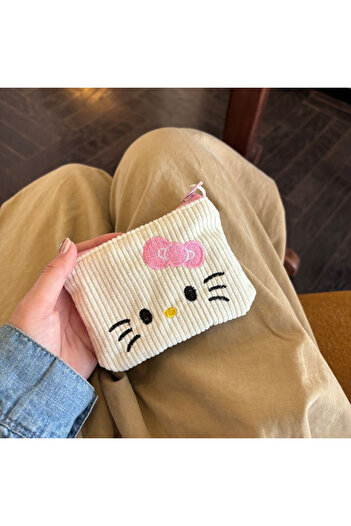 Choice Kitty Bag-B Cute Hello Kitty Coin Purses Sanrio Cartoon Wallets Mini Key Bags Earphone Storage Bags