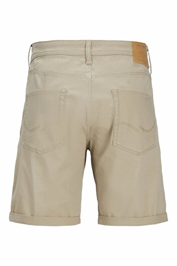 Jack & Jones Erkek Bej Jpstrick Original Short Mid Şort 12165892-Crockery