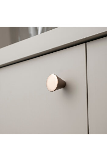 System 1455 Tek Delikli Kulp Altın Renk Çap 30 Mm