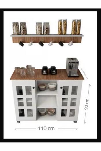 Generic Multipurpose Sideboard and Buffet Table for Kitchen and Living Room, Kitchen and Dining Room Console