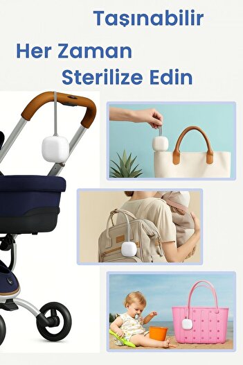 BabyFresh Taşınabilir Pilsiz UV-C Emzik ve Aksesuar Sterilizatörü