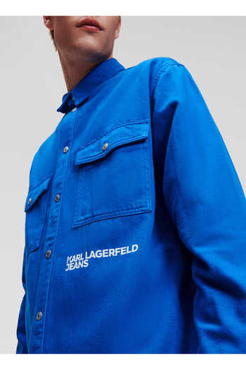 Karl Lagerfeld Jeans Normal Mavi Erkek Gömlek 236D1650_KLJ UTILITY SHIRT JACKET