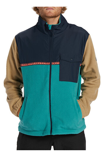 BİLLABONG Abyft00313 Boundary Trail Zip Multi-Colored Men's Hooded Collar Regular Fit Fleece Sweatshirt