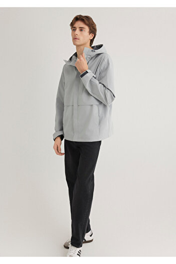 Mavi Hooded Gray Jacket Regular Fit / Regular Fit 0110348 -70093