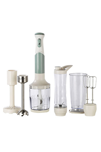 Berghoff Gem Retro 1200 W Mint Yeşili-krem El Blender Seti - 7950810