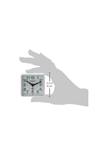 cacseo TQ 140 White Table Alarm Clock