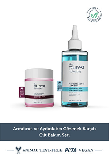 The Purest Solutions Purifying and Brightening Anti-Pore Skin Care Set