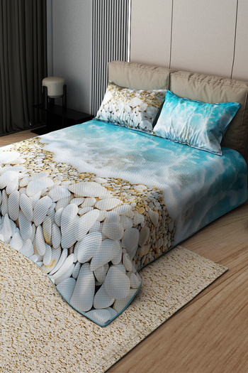 MonoHome 100% Cotton Double Pique Set Bedspread Special Woven Seaside