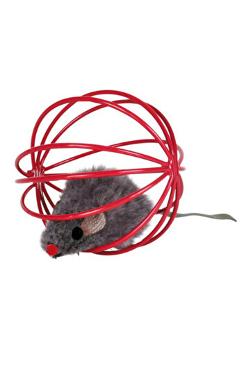 Trixie Plush Mouse with Cat Toy Ball Inside 6cm