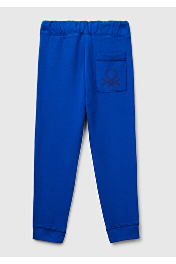 United Colors of Benetton Φούτερ Boy's Saks Blue με λογότυπο στην πίσω τσέπη
