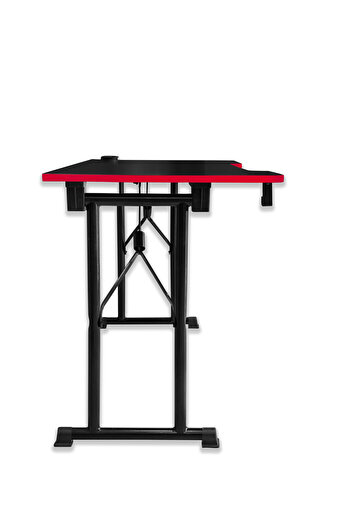 XMAX / JetKur Siyah MDF Bilgisayar Oyuncu Masası 160x70cm Sallanmaz Metal Ayaklı - Pratik Kurulum